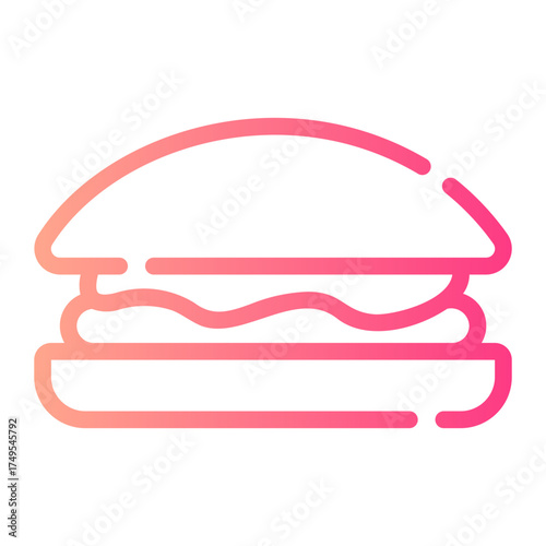 burger gradient icon
