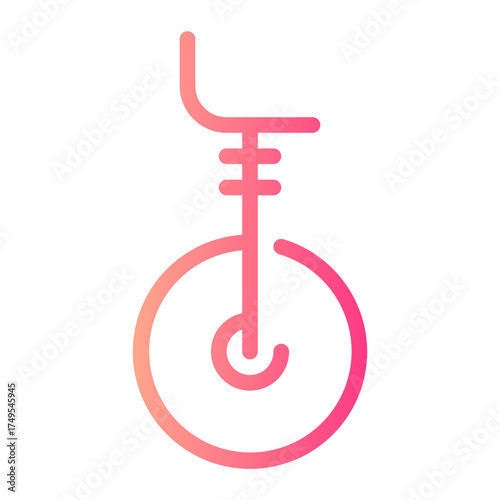 unicycle gradient icon