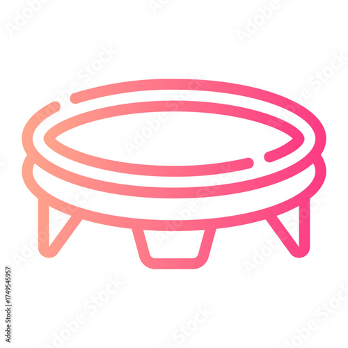 trampoline gradient icon