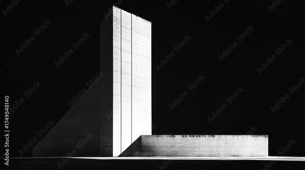 custom made wallpaper toronto digitalAbstract concrete structure, architectural photography, minimalist design, studio shot, for product display