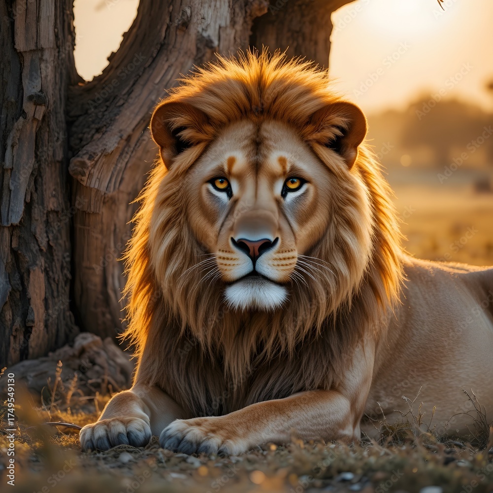 Fototapeta premium portrait of a lion