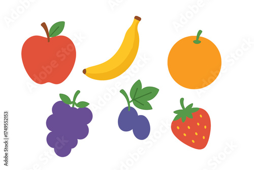 Vibrant collection of fresh ripe fruits including apple, banana, and orange