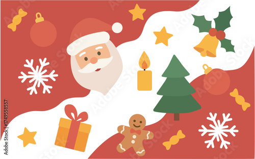 set of christmas icons
