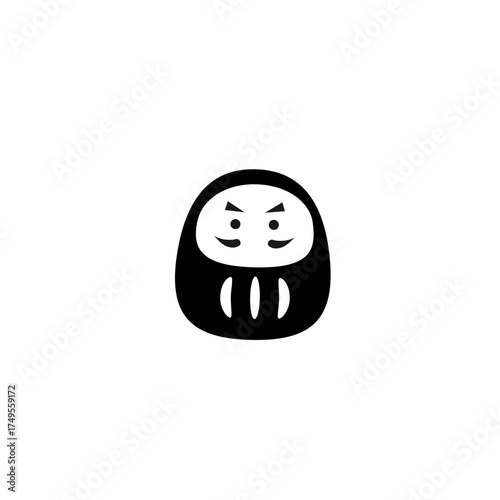 シンプルなだるまのアイコン
