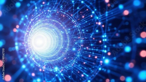 Digital Data Tunnel - A Journey Through the Information Superhighway.
