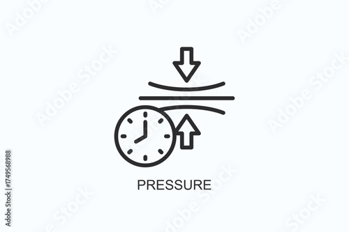 Pressure Icon Or Logo Isolated Vector Illustration