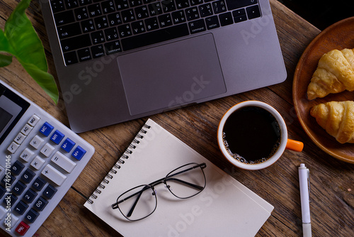 coffee and notebook