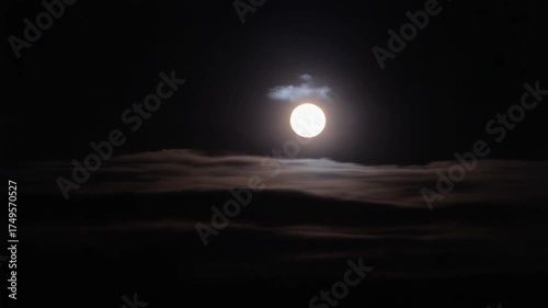 Mystical Moonlit Night - A Celestial Dance of Light and Shadow.