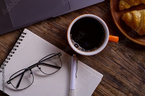 cup of coffee on the table