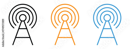 Cellular icon vector. wireless network symbol. vector illustration.