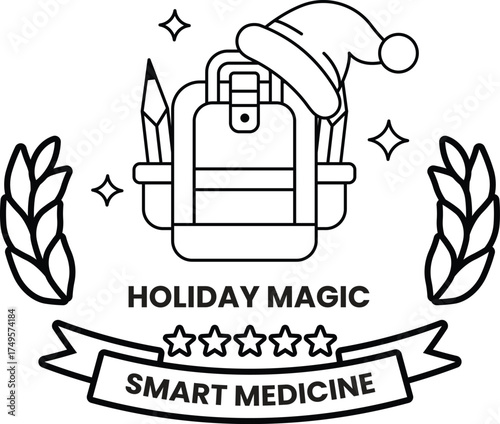 Holiday magic smart medicine is the concept of this image