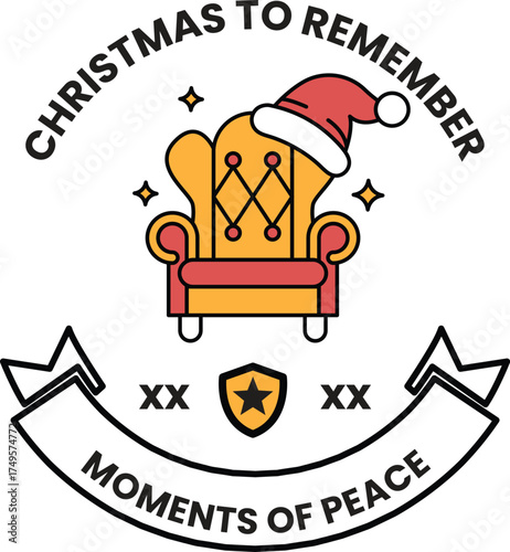 A Christmas to Remember poster with a chair on it