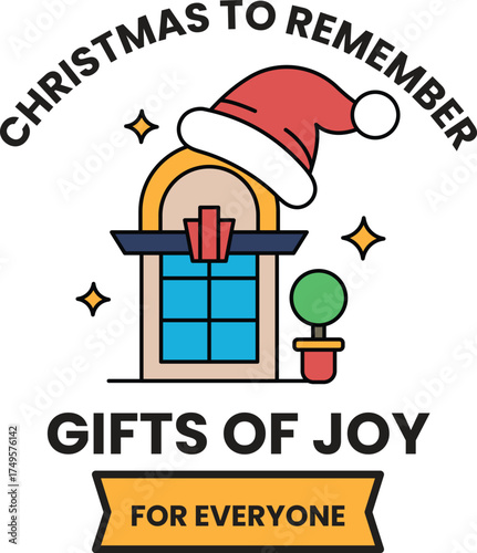A Christmas to Remember poster with a hat on it