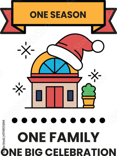A sign for a one season celebration for one family