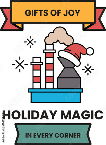 A poster for a holiday magic event in every corner
