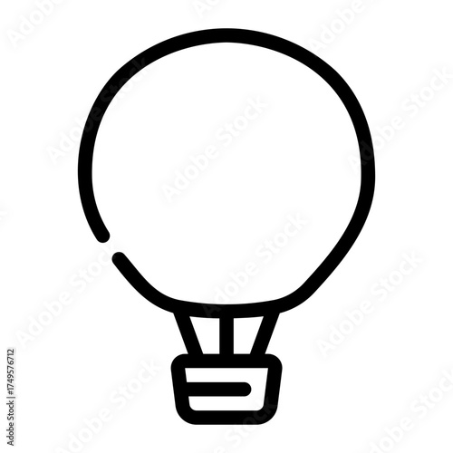 air ballon line icon