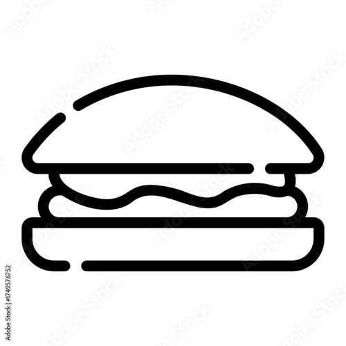 burger line icon