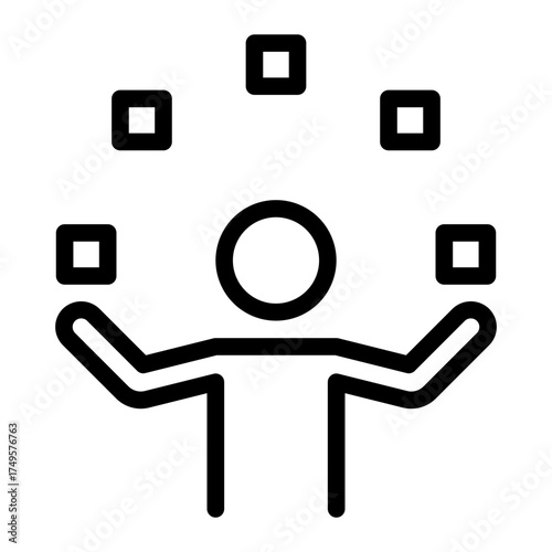 circus line icon