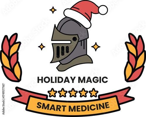 A logo for a holiday magic smart medicine company