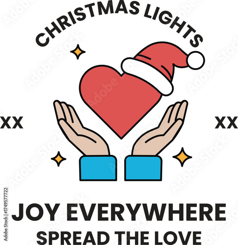 A red heart with two hands holding it is surrounded by a white background