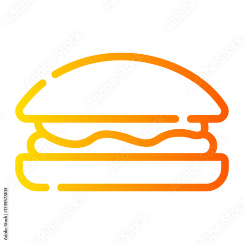 burger gradient icon