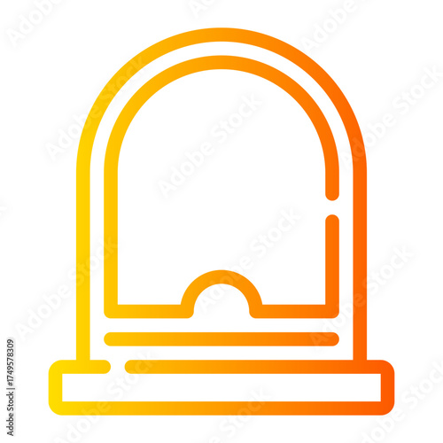 ticket booth gradient icon