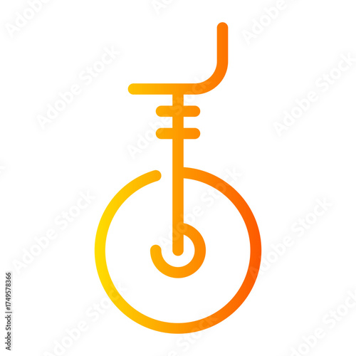 unicycle gradient icon