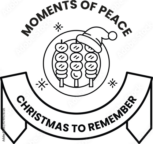A black and white logo for a Christmas to Remember event