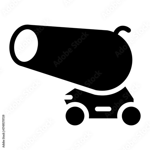 cannon glyph icon