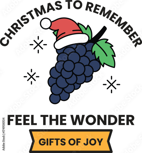 A Christmas to Remember poster with a grape on it