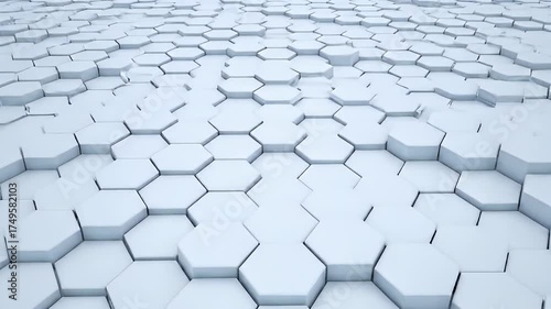 Wallpaper Mural Abstract Hexagonal Pattern Background with Subtle Light Effects. Torontodigital.ca