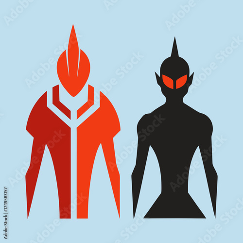 Innovative Futuristic One Line Art Vector