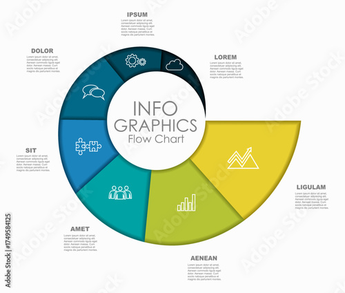 Infographic design template with place for your data. Vector illustration.