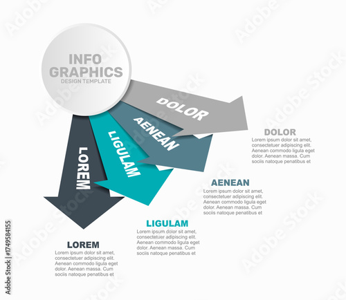 Infographic design template with place for your data. Vector illustration.