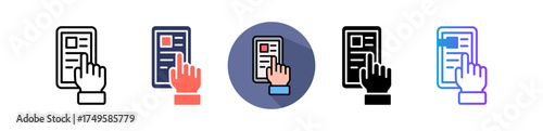 Mobile App multiple icon