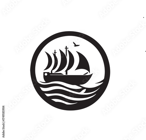 sailing boat icon