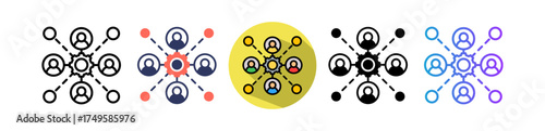 Networking multiple icon
