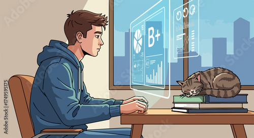 Young child feeding ducks casts bread against simple white background, capturing simple delight, also translated into English as Young child feeding ducks.