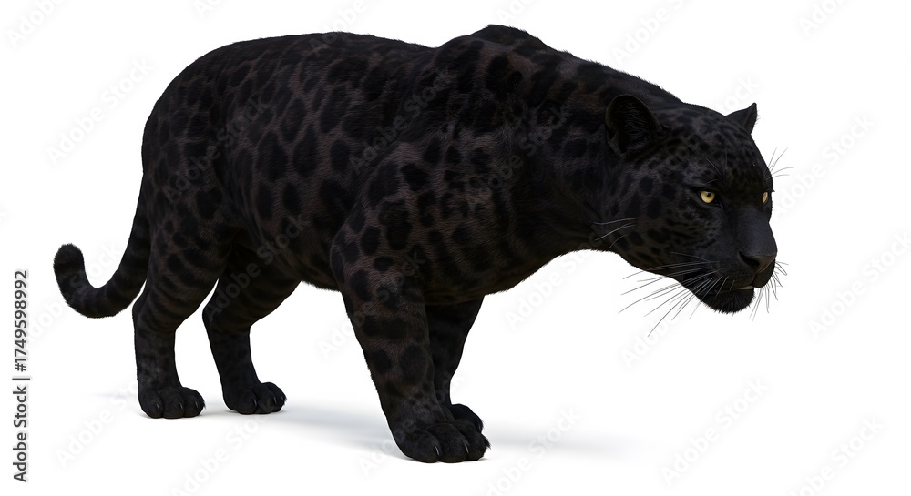 Fototapeta premium Black panther stance