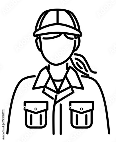 作業着を着た作業員や引越業者や配達員やエンジニア