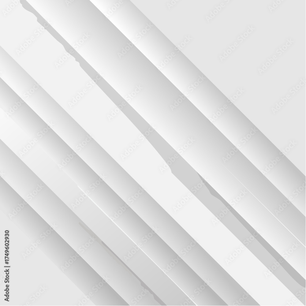 Fototapeta premium Abstract white layered lines background design modern graphic element