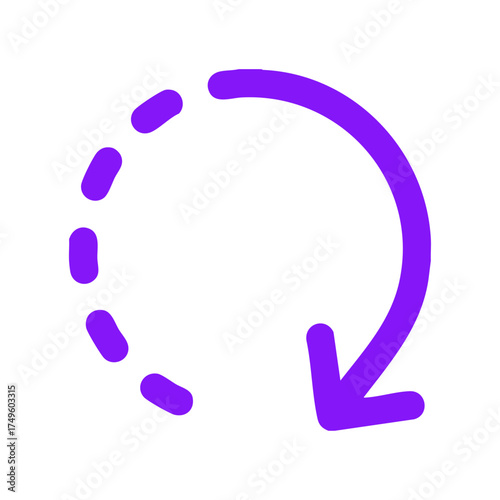 Reload icon logo flat vector design