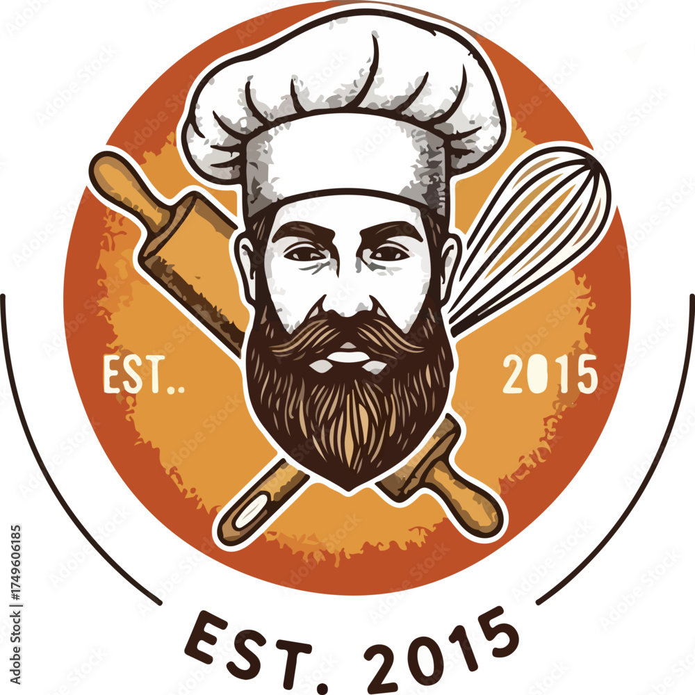 Obraz premium chef hat icon vector illustration