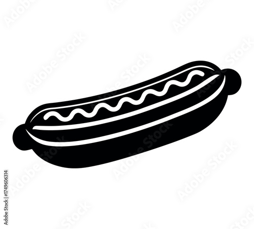 Hot dog vector illustration with sausage bun ketchup mustard toppings perfect for fast food restaurant branding menu design packaging street food marketing and culinary artwork