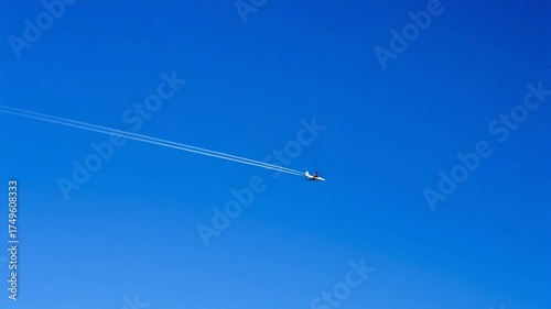 Airplane in the Sky - A High-Flying Adventure Above the Clouds.