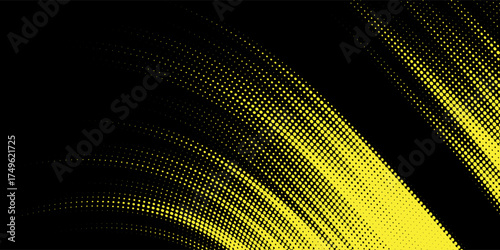 yellow black brush Car sticker wrap pattern banner abstract sporty lines black orange color combination grunge brush pattern design.