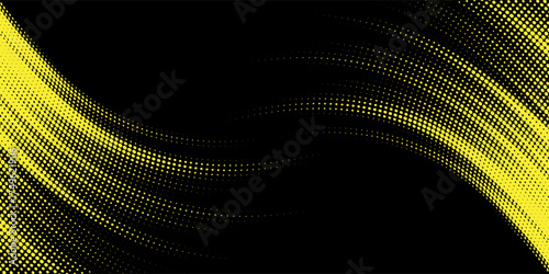 yellow black brush Car sticker wrap pattern banner abstract sporty lines black orange color combination grunge brush pattern design.