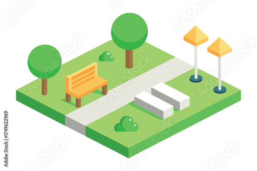 Accessible Cityscape Vector with Braille Window Buildings