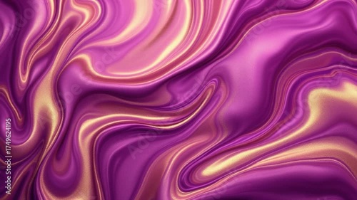 Abstract Purple and Gold Fluid Art Background for Creative Projects.