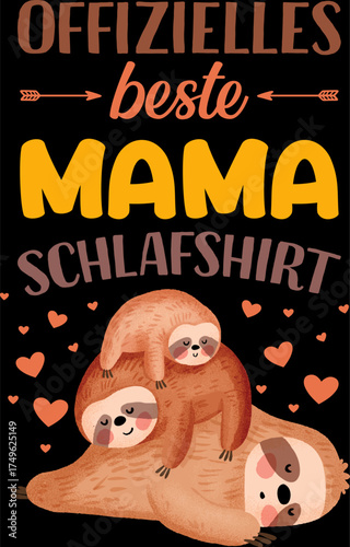 Mama Mutter lustige Vektorgrafik Oma